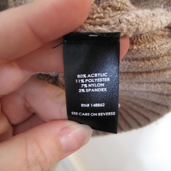 TORRID Beige Cable Knit Turtleneck Sweater - Picture 7 of 9